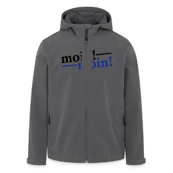 Moin Moin Gruß - Recycelte Männer Softshell-Jacke von Stanley/Stella - Anthrazit - Vorne - AI Model Male 185 light (185cm)