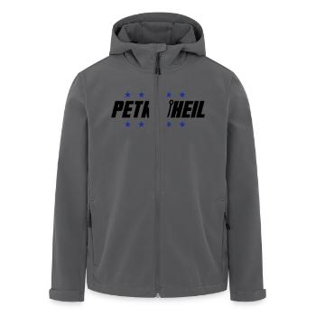 Petri Heil Angel Spruch - Recycelte Männer Softshell-Jacke von Stanley/Stella - Anthrazit - Vorne - AI Model Male 185 light (185cm)