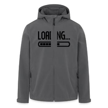loading ladebalken - Recycelte Männer Softshell-Jacke von Stanley/Stella - Anthrazit - Vorne - AI Model Male 185 light (185cm)
