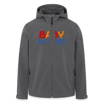 Baby - Recycelte Männer Softshell-Jacke von Stanley/Stella - Anthrazit - Vorne - AI Model Male 185 light (185cm)