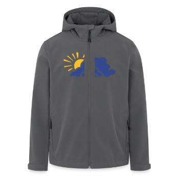 sonne - wolken - Recycelte Männer Softshell-Jacke von Stanley/Stella - Anthrazit - Vorne - AI Model Male 185 light (185cm)