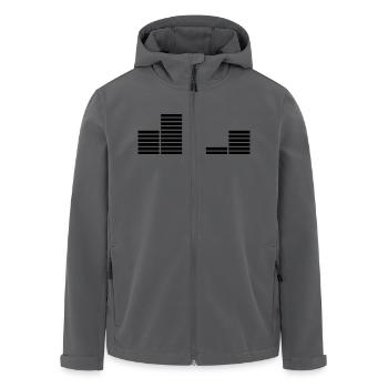 Music Bar Equalizer - Recycelte Männer Softshell-Jacke von Stanley/Stella - Anthrazit - Vorne - AI Model Male 185 light (185cm)