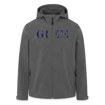 GREECE - Recycelte Männer Softshell-Jacke von Stanley/Stella - Anthrazit - Vorne - AI Model Male 185 light (185cm)