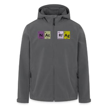 Wissenschaft - Recycelte Männer Softshell-Jacke von Stanley/Stella - Anthrazit - Vorne - AI Model Male 185 light (185cm)