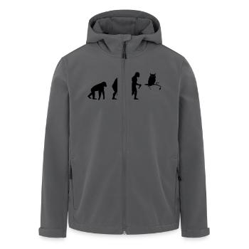 Owl Evolution - Recycelte Männer Softshell-Jacke von Stanley/Stella - Anthrazit - Vorne - AI Model Male 185 light (185cm)