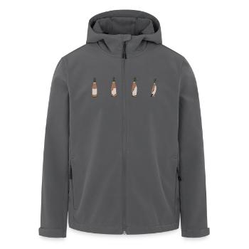 Flasche zu Ente - Recycelte Männer Softshell-Jacke von Stanley/Stella - Anthrazit - Vorne - AI Model Male 185 light (185cm)