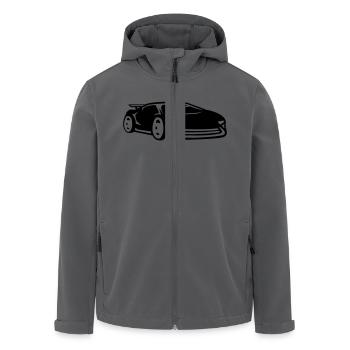 Rennauto Sportwagen Rennwagen Cool - Recycelte Männer Softshell-Jacke von Stanley/Stella - Anthrazit - Vorne - AI Model Male 185 light (185cm)