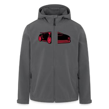 Rennauto Sportwagen Rennwagen Cool - Recycelte Männer Softshell-Jacke von Stanley/Stella - Anthrazit - Vorne - AI Model Male 185 light (185cm)