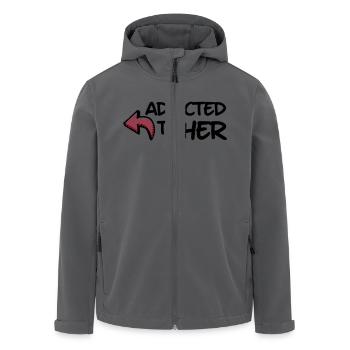 addicted to her - Recycelte Männer Softshell-Jacke von Stanley/Stella - Anthrazit - Vorne - AI Model Male 185 light (185cm)