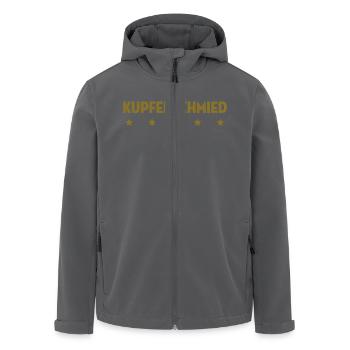 Kupferschmied Kupferschmiedin Kessel Automobil - Recycelte Männer Softshell-Jacke von Stanley/Stella - Anthrazit - Vorne - AI Model Male 185 light (185cm)