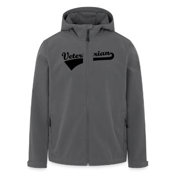 Tierarzt - Recycelte Männer Softshell-Jacke von Stanley/Stella - Anthrazit - Vorne - AI Model Male 185 light (185cm)
