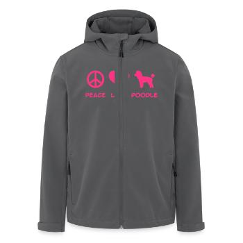 Pudel - Recycelte Männer Softshell-Jacke von Stanley/Stella - Anthrazit - Vorne - AI Model Male 185 light (185cm)