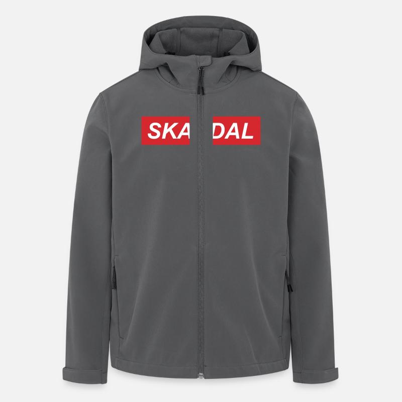 Skandal - Recycelte Männer Softshell-Jacke von Stanley/Stella - Anthrazit
