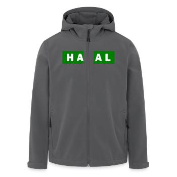 Halal - Recycelte Männer Softshell-Jacke von Stanley/Stella - Anthrazit - Vorne - AI Model Male 185 light (185cm)