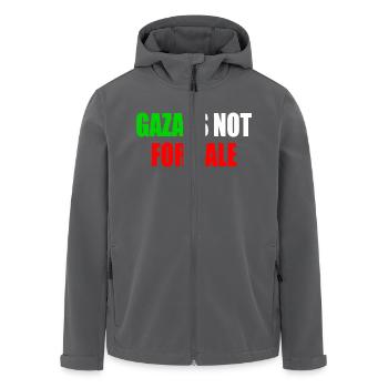 gaza is not for sale - Recycelte Männer Softshell-Jacke von Stanley/Stella - Anthrazit - Vorne - AI Model Male 185 light (185cm)