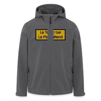 La Pipe détend - Recycelte Männer Softshell-Jacke von Stanley/Stella - Anthrazit - Vorne - AI Model Male 185 light (185cm)