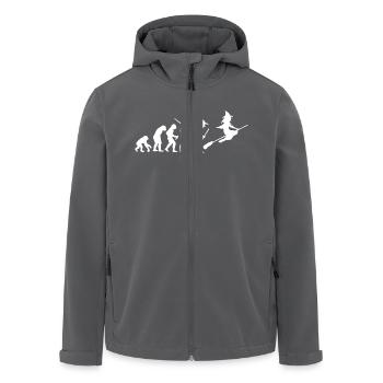 evolution of witch - Recycelte Männer Softshell-Jacke von Stanley/Stella - Anthrazit - Vorne - AI Model Male 185 light (185cm)