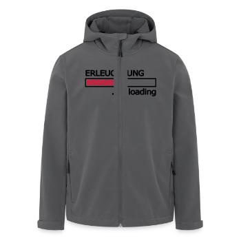 Erleuchtung is loading Ladebalken Loading Bar - Recycelte Männer Softshell-Jacke von Stanley/Stella - Anthrazit - Vorne - AI Model Male 185 light (185cm)