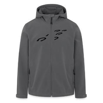 Pferd Hufe - Recycelte Männer Softshell-Jacke von Stanley/Stella - Anthrazit - Vorne - AI Model Male 185 light (185cm)