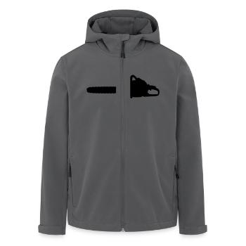 kettensage - Recycelte Männer Softshell-Jacke von Stanley/Stella - Anthrazit - Vorne - AI Model Male 185 light (185cm)