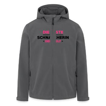 Schnarcher Schnarcherin Schnarchen Schlaf Humor - Recycelte Männer Softshell-Jacke von Stanley/Stella - Anthrazit - Vorne - AI Model Male 185 light (185cm)