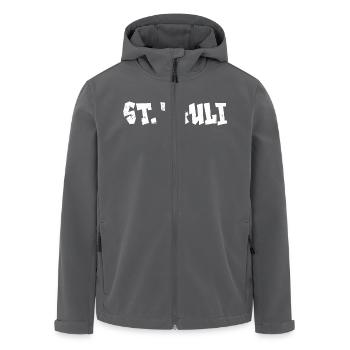 ST. PAULI - Recycelte Männer Softshell-Jacke von Stanley/Stella - Anthrazit - Vorne - AI Model Male 185 light (185cm)