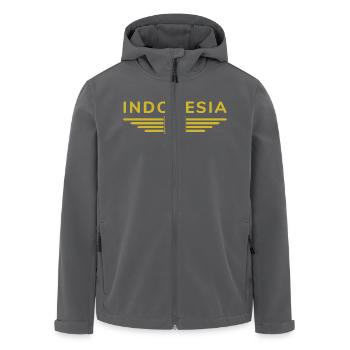 Indonesien Jakarta Fan Outfit Design T Shirt - Recycelte Männer Softshell-Jacke von Stanley/Stella - Anthrazit - Vorne - AI Model Male 185 light (185cm)