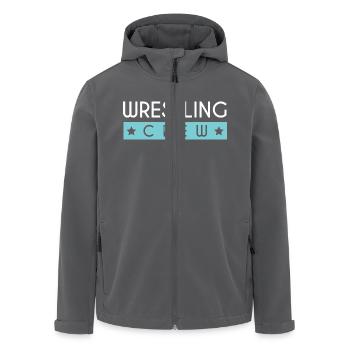Wrestling Crew - Recycelte Männer Softshell-Jacke von Stanley/Stella - Anthrazit - Vorne - AI Model Male 185 light (185cm)