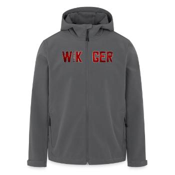 Wikinger - Recycelte Männer Softshell-Jacke von Stanley/Stella - Anthrazit - Vorne - AI Model Male 185 light (185cm)