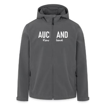 Auckland - New Zealand - Aotearoa - Maori - Kiwi - Recycelte Männer Softshell-Jacke von Stanley/Stella - Anthrazit - Vorne - AI Model Male 185 light (185cm)