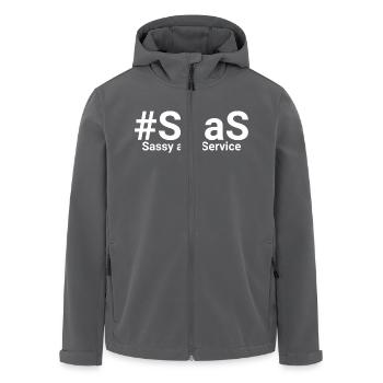 Sassy as a Service SaaS - Recycelte Männer Softshell-Jacke von Stanley/Stella - Anthrazit - Vorne - AI Model Male 185 light (185cm)