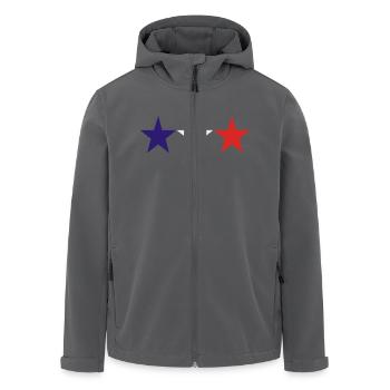 france - Recycelte Männer Softshell-Jacke von Stanley/Stella - Anthrazit - Vorne - AI Model Male 185 light (185cm)