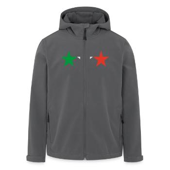 stern italien - Recycelte Männer Softshell-Jacke von Stanley/Stella - Anthrazit - Vorne - AI Model Male 185 light (185cm)
