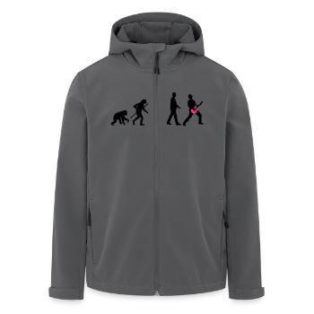evolution_rocks_032012_d_2c - Recycelte Männer Softshell-Jacke von Stanley/Stella - Anthrazit - Vorne - AI Model Male 185 light (185cm)