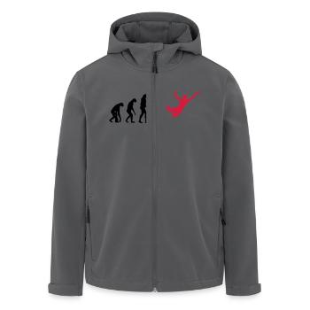 Ultimate Frisbee Evolution - Recycelte Männer Softshell-Jacke von Stanley/Stella - Anthrazit - Vorne - AI Model Male 185 light (185cm)