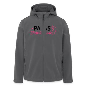 Papas Prinzessin - Recycelte Männer Softshell-Jacke von Stanley/Stella - Anthrazit - Vorne - AI Model Male 185 light (185cm)
