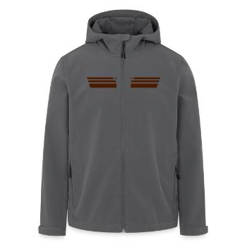 star - Recycelte Männer Softshell-Jacke von Stanley/Stella - Anthrazit - Vorne - AI Model Male 185 light (185cm)