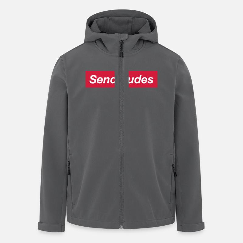 SEND NUDES - Recycelte Männer Softshell-Jacke von Stanley/Stella - Anthrazit