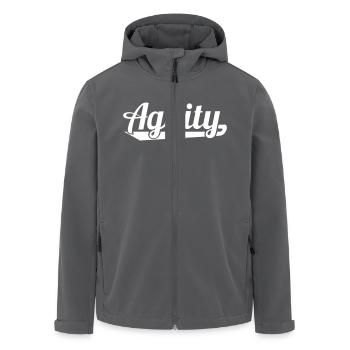 Agility - Recycelte Männer Softshell-Jacke von Stanley/Stella - Anthrazit - Vorne - AI Model Male 185 light (185cm)