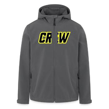 Crew - Recycelte Männer Softshell-Jacke von Stanley/Stella - Anthrazit - Vorne - AI Model Male 185 light (185cm)