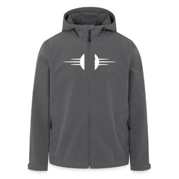 Weintrauben Obst - Recycelte Männer Softshell-Jacke von Stanley/Stella - Anthrazit - Vorne - AI Model Male 185 light (185cm)