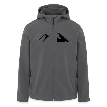 Berg - Recycelte Männer Softshell-Jacke von Stanley/Stella - Anthrazit - Vorne - AI Model Male 185 light (185cm)