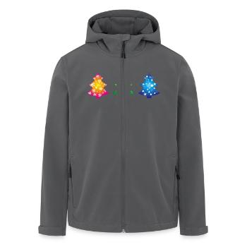 Weihnachtsbäume - Recycelte Männer Softshell-Jacke von Stanley/Stella - Anthrazit - Vorne - AI Model Male 185 light (185cm)
