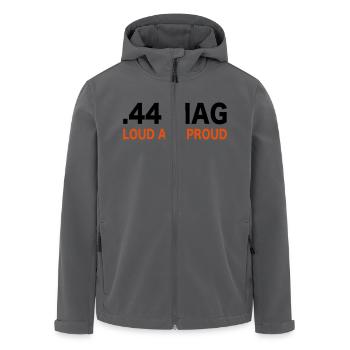 44 Magnum T-Shirt - Recycelte Männer Softshell-Jacke von Stanley/Stella - Anthrazit - Vorne - AI Model Male 185 light (185cm)