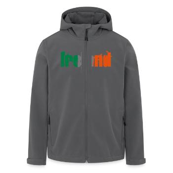 Irland - grün-weiß-orange - Recycelte Männer Softshell-Jacke von Stanley/Stella - Anthrazit - Vorne - AI Model Male 185 light (185cm)