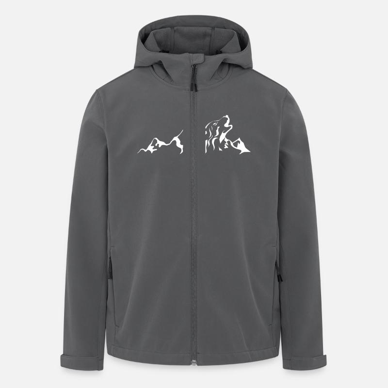 Mountain Wolf - Men’s Recycled Softshell Jacket by Stanley/Stella - anthracite