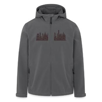Skyline Augsburg - Recycelte Männer Softshell-Jacke von Stanley/Stella - Anthrazit - Vorne - AI Model Male 185 light (185cm)