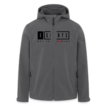 esports gaming - Recycelte Männer Softshell-Jacke von Stanley/Stella - Anthrazit - Vorne - AI Model Male 185 light (185cm)