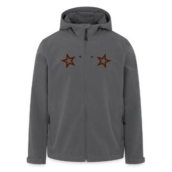 sterne stars sternchen - Recycelte Männer Softshell-Jacke von Stanley/Stella - Anthrazit - Vorne - AI Model Male 185 light (185cm)