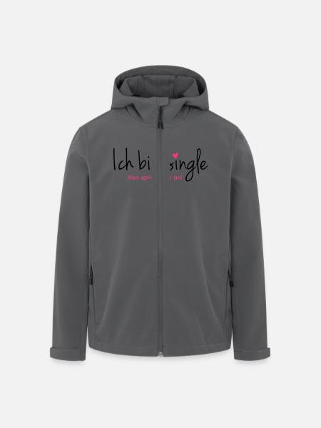 single - Recycelte Männer Softshell-Jacke von Stanley/Stella - Anthrazit